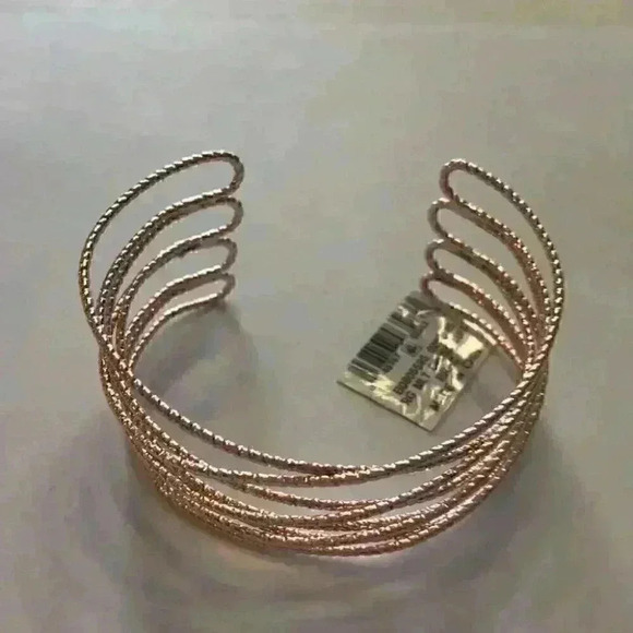 INC new Gold Rose Gold Tone Crisscross Bra… - Picture 7 of 8